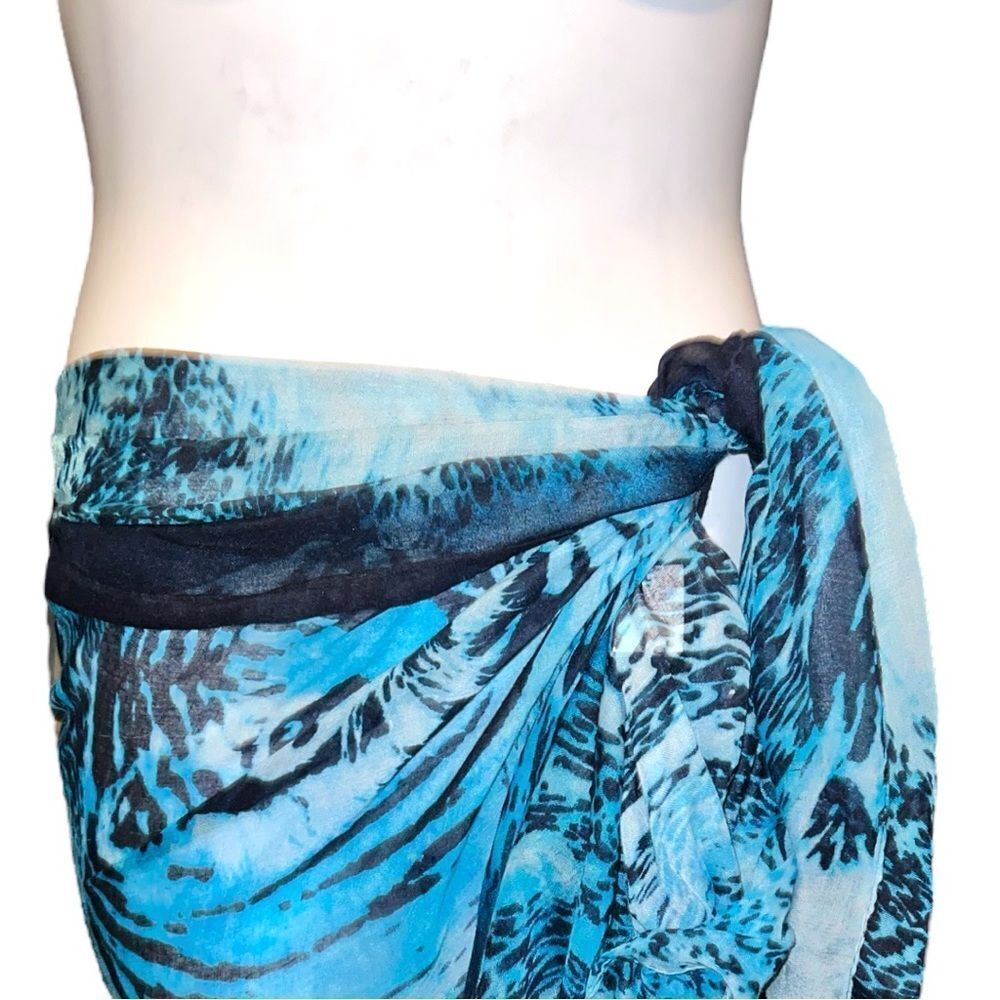 Pretty blue ocean style scarf/ sarong